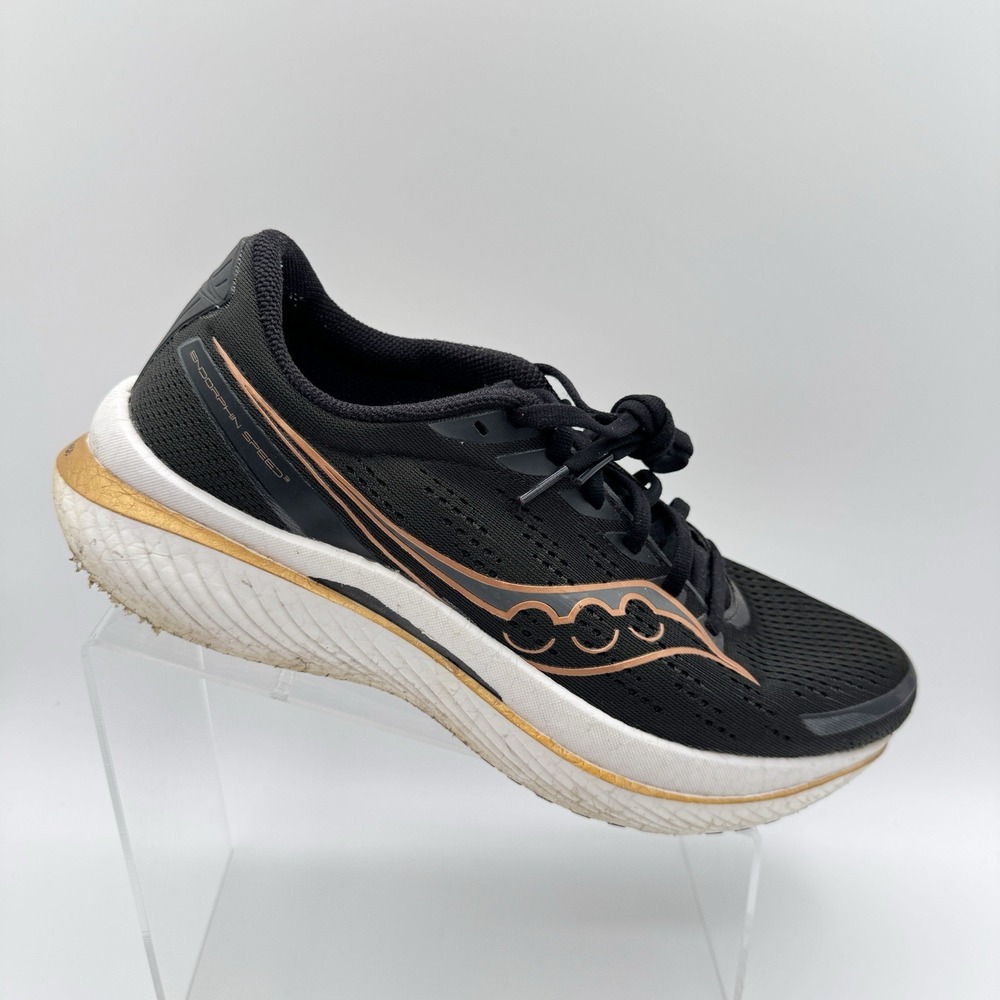 Saucony Endorphin Speed 3 Black Gold Running Shoes Mens 10.5 S20756-10